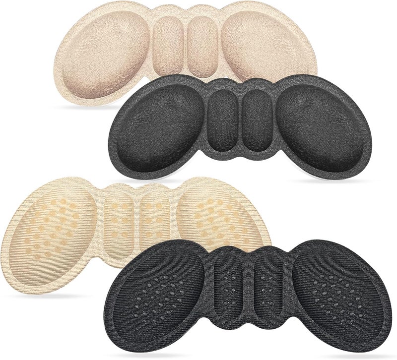 mickee Heel Pads - Heel Inserts for Women, High Heel Comfort Pads, Non-Slip Heel Grips, Shoe Filler & Heel Protectors for Women's Shoes (4Pairs) - Image 1